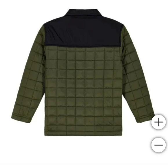 New! Quiksilver Youth Insulated Shirt Jacket size Small, 7/8 Weatherproof Y2K - Picture 4 of 7